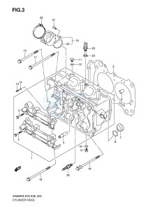 AN650 (E3-E28) Burgman drawing CYLINDER HEAD