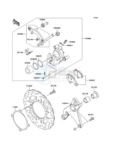 Z1000 ZR1000DCFA FR GB XX (EU ME A(FRICA) drawing Rear Brake