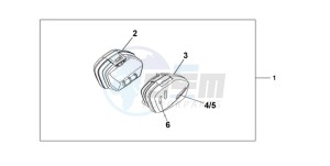 CBF1000A9 Europe Direct - (ED) drawing 33 LITRE PANNIER SET PEARL NIGHTSTAR BLACK