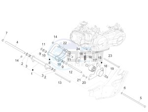 GTS 300 ie ABS (APAC) drawing Swinging arm