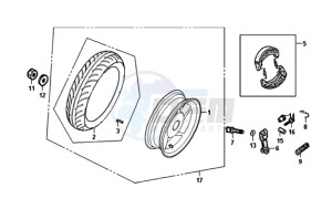 ORBIT II 50 2T NAKED L6 drawing REAR WHEEL