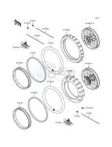 KX 250 L [KX250] (L1) [KX250] drawing WHEELS_TIRES