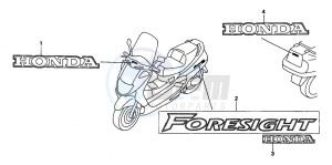 FES250 FORESIGHT drawing MARK/EMBLEM