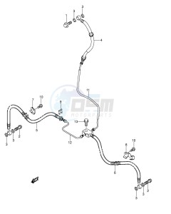 LT-F400 (E24) drawing FRONT BRAKE HOSE