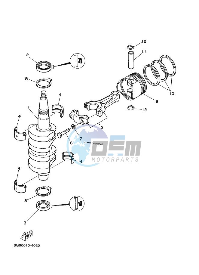 CRANKSHAFT--PISTON