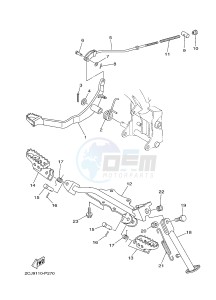 TT-R50 TT-R50E (2CJJ 2CJK 2CJL) drawing STAND & FOOTREST