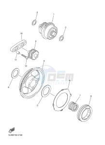 YZF-R6 600 R6 (1HCA 1HCB 1HCC) drawing STARTER CLUTCH