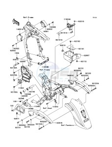 VN1600 CLASSIC VN1600A6F GB XX (EU ME A(FRICA) drawing Frame Fittings