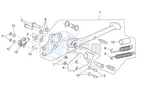 RSV 4 1000 APRC R ABS USA drawing Central stand