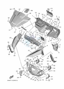 YXE850EN YXE85WPAM (BANF) drawing FRONT FENDER