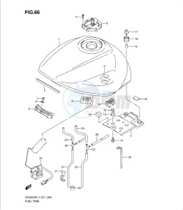 GSXF650 drawing FUEL TANK (GSX650FAL1 E21)