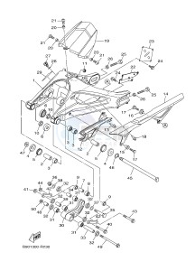 MTM850 MTM-850 XSR900 (B901) drawing REAR ARM