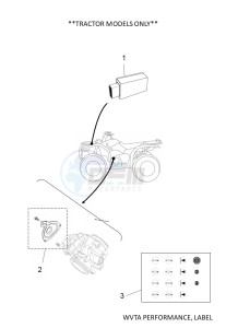 YFM700FWAD GRIZZLY 700 EPS (BFE8) drawing WVTA PERFORMANCE, LABEL