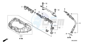 CBR1000RA9 France - (F / ABS CMF HRC MKH MME) drawing INJECTOR