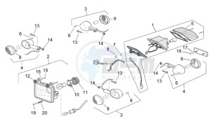 MX 125 supermotard drawing Lights