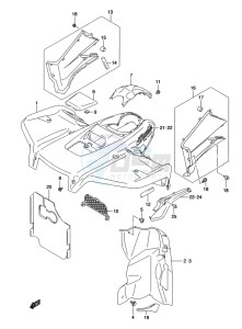 LT-A500X(Z) drawing FRONT FENDER (LT-A500XL2 P17)