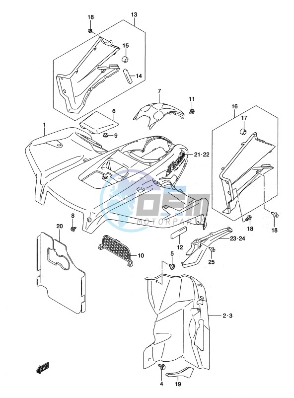 FRONT FENDER (LT-A500XL2 P17)