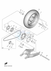 NIKEN MXT850 (BD5B) drawing REAR WHEEL