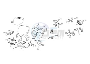 SENDA SM EURO2 - 125 cc drawing HEADLAMPS-BLINKERS