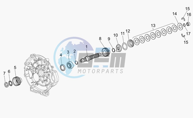 Clutch shaft