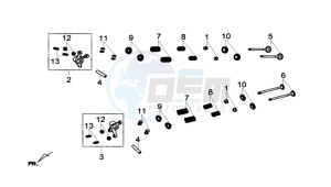 GTS 300i ABS drawing IN-OUT  VALVE ROCKER ARM