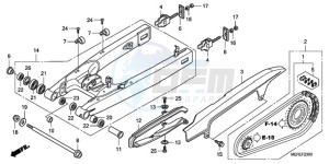 CBF600NA9 Europe Direct - (ED / ABS 25K) drawing SWINGARM