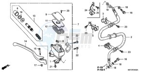 FJS400D9 Europe Direct - (ED) drawing FRONT BRAKE MASTER CYLINDER