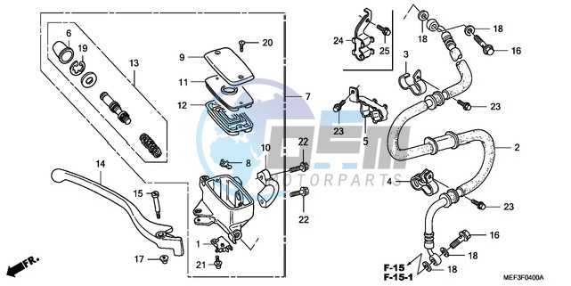 FRONT BRAKE MASTER CYLINDER