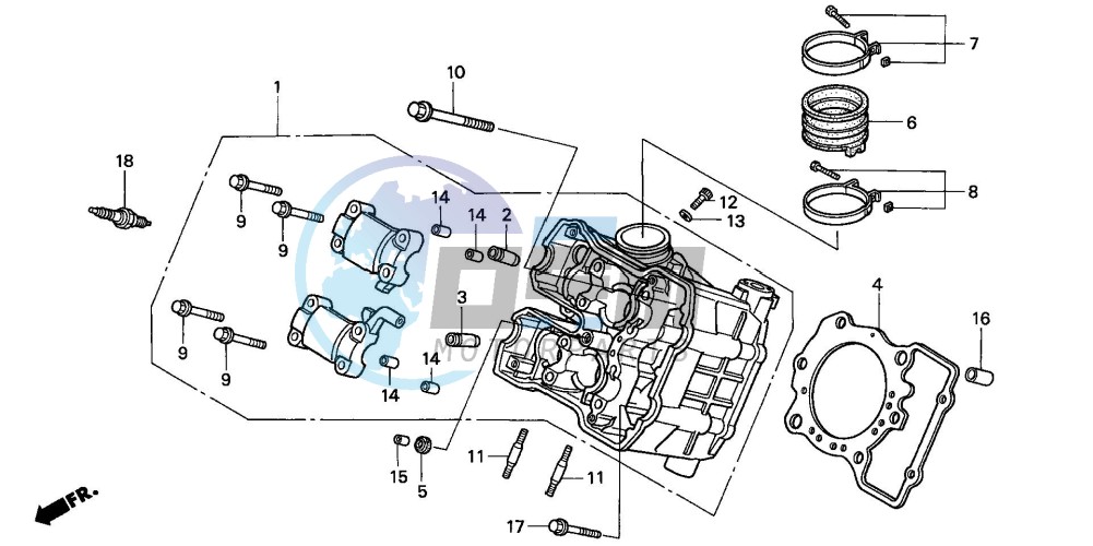 CYLINDER HEAD (FRONT)