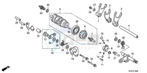 VTR2509 ED / LL MK drawing GEARSHIFT DRUM