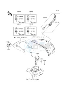 KVF 750 C [BRUTE FORCE 750 4X4I] (C6F-C7F) C7F drawing IGNITION SWITCH