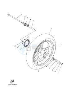 GPD125A GPD125-A NMAX125 (BV31 BV33) drawing FRONT WHEEL