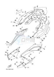 YP125RA (ABS) X-MAX 250 ABS (2DL6 2DL6 2DL6 2DL6) drawing SIDE COVER