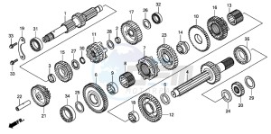 TRX500FPE drawing TRANSMISSION