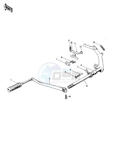 F7 (-A) 175 drawing GEAR CHANGE MECHANISM -- 71-73 F7_F7-A_F7-B- -