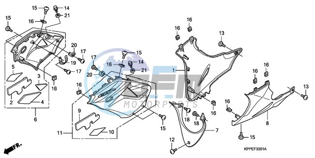 UNDER COWL (CBR125RW7/RW9/RWA)