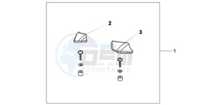 CBF600N9 Europe Direct - (ED) drawing PILLION ARM REST SET