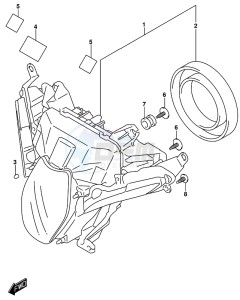 GSX-R1000 ARZ drawing HEADLAMP (GSX-R1000RZL8 E21)