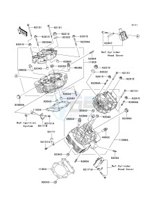 VN 1600 D [VULCAN 1600 NOMAD] (D6F-D8FA) D7FA drawing CYLINDER HEAD