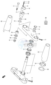 VL800 (E2) VOLUSIA drawing STEERING STEM (MODEL K5)