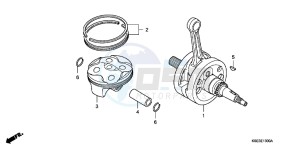 CRF150RBC drawing CRANKSHAFT/ PI STON