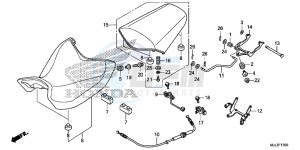 NC700XDE NC700XD 2ED - (2ED) drawing SEAT