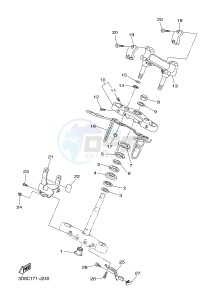 XVS1300A MIDNIGHT STAR (12C6) drawing STEERING