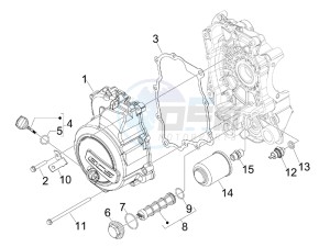 SR Max 125 drawing Flywheel magneto cover - Oil filter