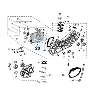 FIGHT RW3 drawing CRANKCASE