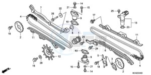 GL18009 Europe Direct - (ED) drawing CAM CHAIN/TENSIONER