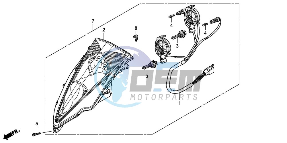 HEADLIGHT (FES1253-5)(FES1503-5)