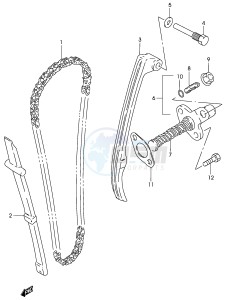 GZ125 (P4) drawing CAM CHAIN