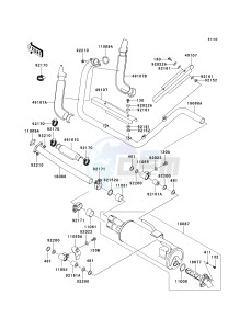 KRF 750 M [TERYX 750 FI 4X4 NRA OUTDOORS] (M9F9) M9F drawing MUFFLER-- S- -