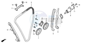 CB1300SA CB1300SUPERBOLD'OR drawing CAM CHAIN/TENSIONER